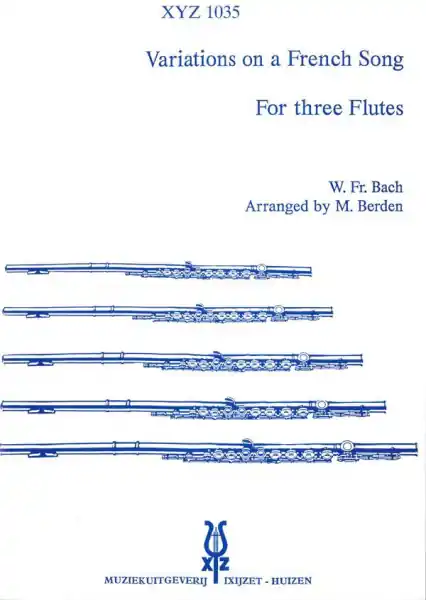 Cenový Hit Variations On A French Song - pro 3 příčné flétny