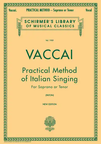 Expresní Doručení Practical Method of Italian Singing - učebnice zpěvu pro soprán nebo tenor