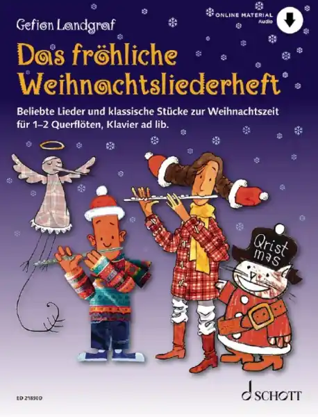 Nízká Cena Das fröhliche Weihnachtsliederheft - vánoční melodie pro 1 nebo 2 příčné flétny