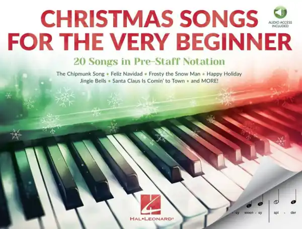 Odeslání Ihned Christmas Songs for the Very Beginner - 30 skladeb v notovém zápisu před osnovou