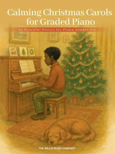 Značkový Calming Christmas Carols for Graded Piano - 15 skladeb pro klavír 1.–5. ročník
