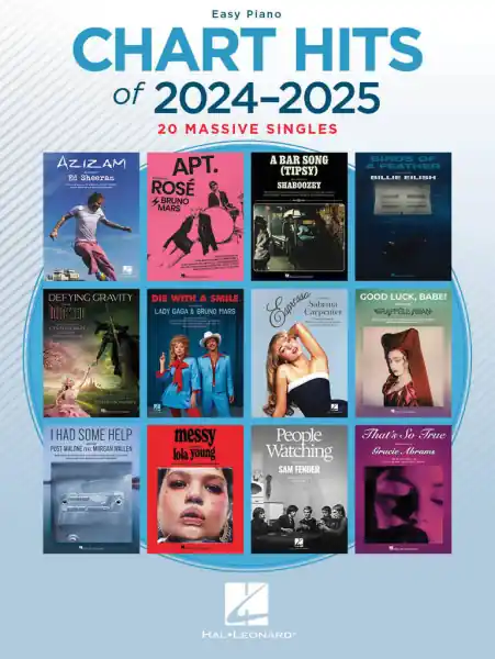 Sleva Chart Hits of 2024-2025 - 20 skladeb pro klavír
