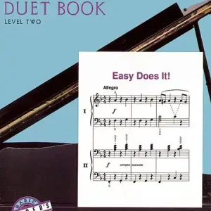Alfred‘s Basic Adult Piano Course Duet Book 2 - 9 skladeb pro klavír Expresní Doručení