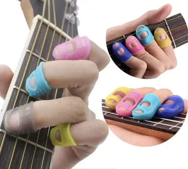 Cenově Výhodný Silikonový chránič peřinek pro hráče pro kytaru nebo ukulele