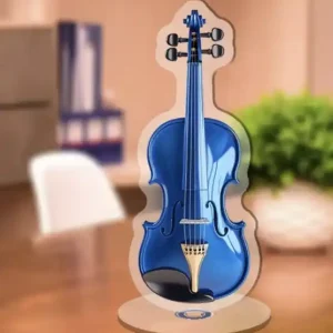 2D stojánek s motivem modré housle Zlevněný