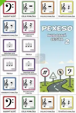 Hudobná cesta 2 - pexeso pre najmenších Sleva