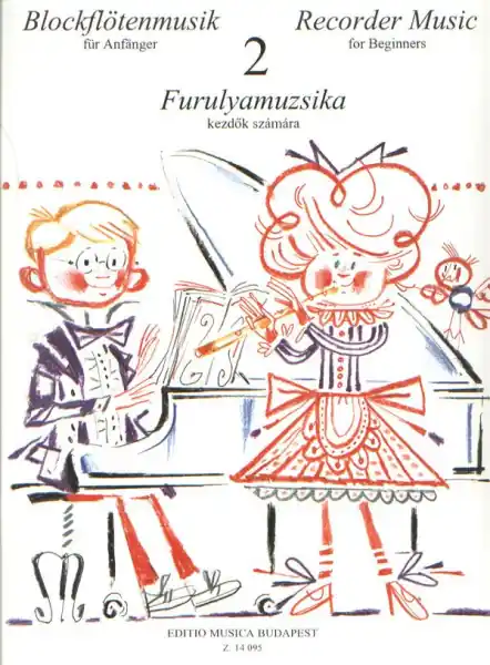 Recorder Music for Beginners 2 - Snadné skladby pro zobcovou flétnu a klavír Cenově Výhodný