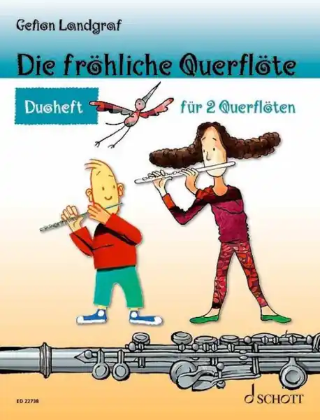 Die fröhliche Querflöte - 23 duet pro dvě příčné flétny Zlevněný