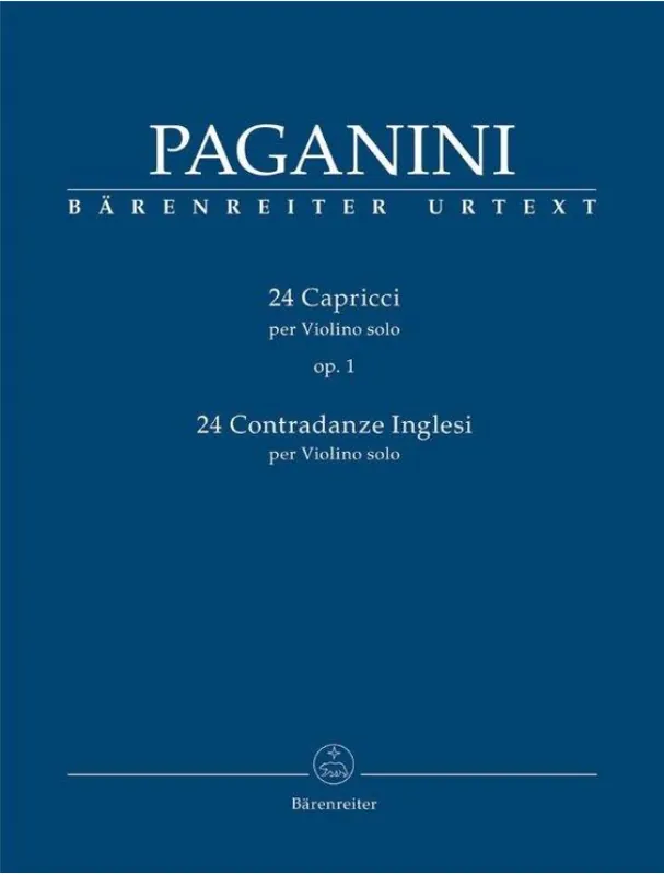 Niccolo Paganini 24 Caprices Op.1 & 24 Contradanze Inglesi (noty na housle) Akční Cena