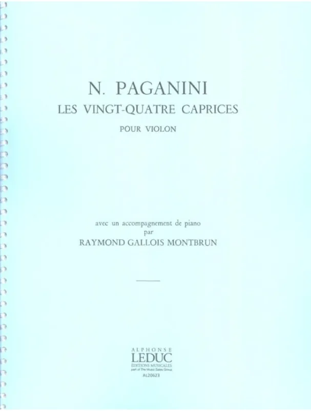 Niccolo Paganini 24 Caprices Op.1, Vol.2 (noty na housle, klavír) Časově Omezené