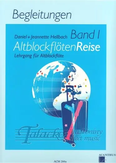 Altblockflöten Reise Band 1 klavírní doprovody Zlevněný