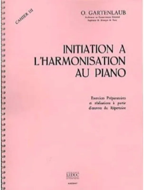 Nejlepší Volba Odette Gartenlaub Initiation á l‘harmonisation au piano 3 (noty na klavír)