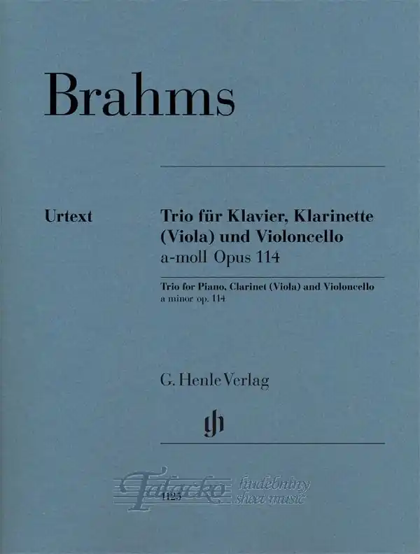 Jen Po Omezenou Doba Trio for Piano, Clarinet (Viola) and Violoncello a-moll op.114