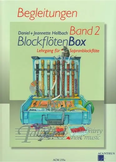 Ověřený Blockflöten Box Band 2 (sop.fl.) klavírní doprovody
