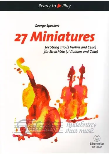 Tovární Cena 27 Miniatures for String Trio (two Violins and Cello or Violin, Viola, Cello)
