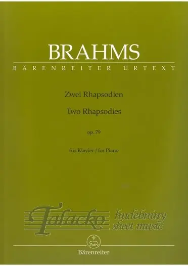 Two Rhapsodies op. 79 Rychlé Dodání