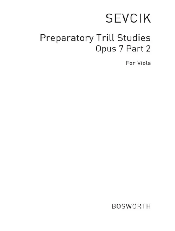 Otakar Ševčík Viola Studies - Preparatory Trill Studies Part 2 (noty na violu) Vrácení Zdarma