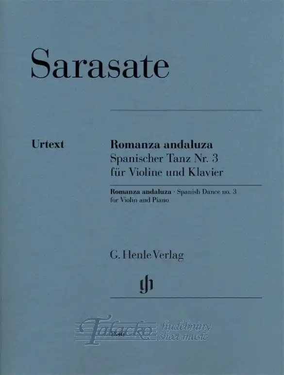 Romanza andaluza (Spanish Dance no. 3) op. 22 no. 1 for Violin and Piano Dokud Zásoby Vydrží