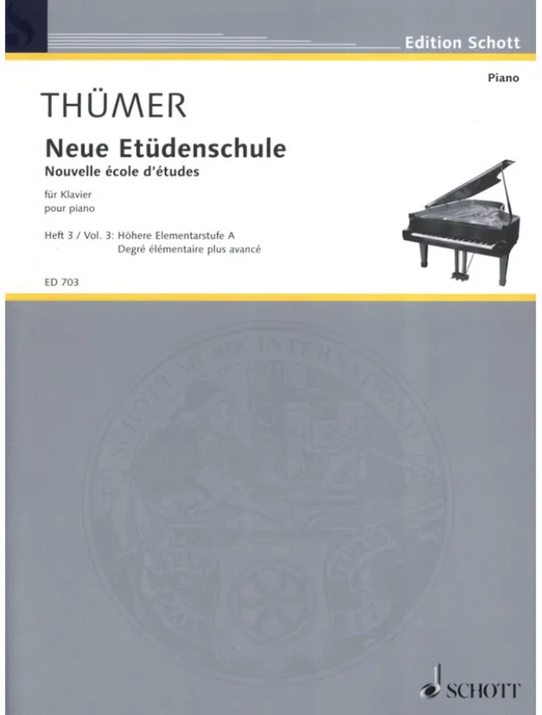 Vrácení Zdarma Otto Thümer Neue Etudenschule 3 (noty na klavír)