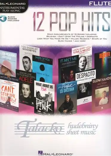 Hal Leonard Instrumental Play-Along 12 Pop Hits - Flute (Book/Online Audio) Nakupujte Hned