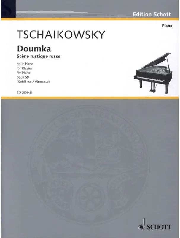 Poslední Šance P.I. Čajkovskij Dumka op. 59 (noty na klavír)