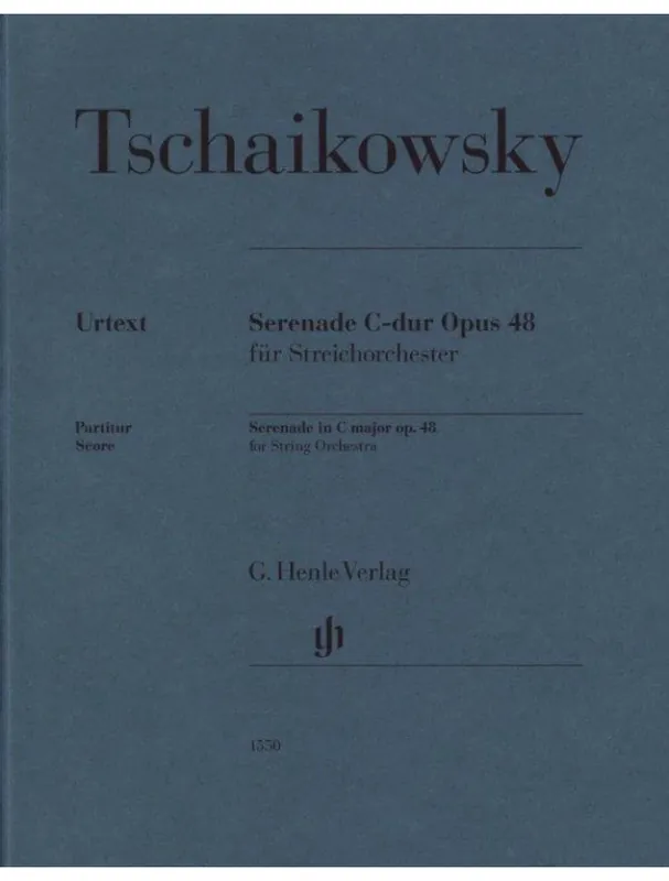 Super Cena P.I. Čajkovskij Serenade in C major op. 48 (noty pro smyčcový orchestr, partitura)