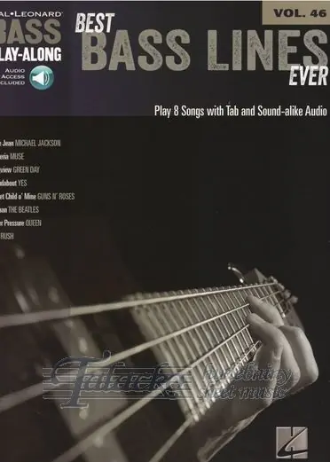 Bass Play-Along Volume 46 Best Bass Lines Ever (book/online audio) Cenová Bomba