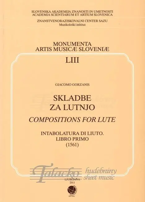 Compositions for Lute. Intabolatura di liuto. Libro primo (1561) Objednat Nyní