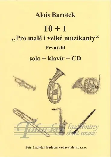 Kup Teď 10 + 1 "Pro malé i velké muzikanty" - solo party C,Es,B + klavír + CD