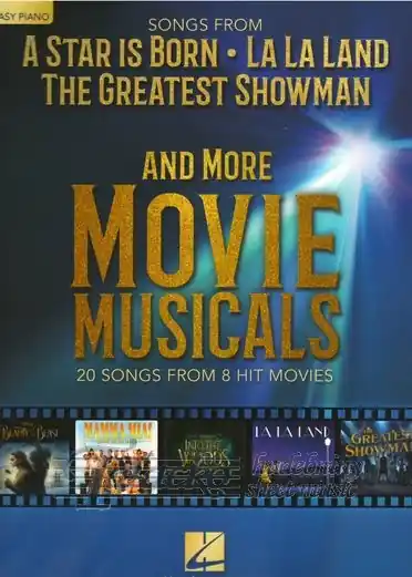 Songs from A Star is Born, The Greatest Showman, La La Land and More Movie Musicals (Easy Piano) Originální