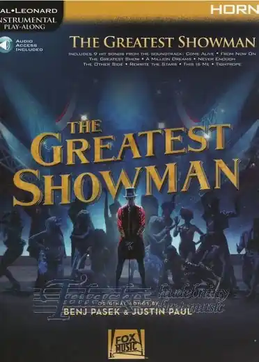 Instrumental Play-Along Greatest Showman - Horn (Book/Online Audio) Levný