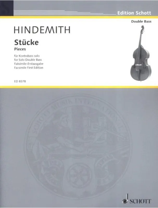 Paul Hindemith Pieces (noty na kontrabas) Výprodej