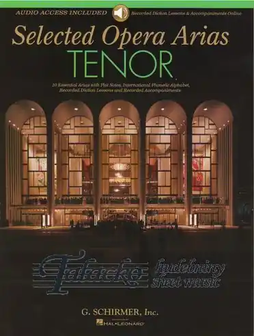Poslední Šance Selected Opera Arias Tenor (Book/Online Audio)