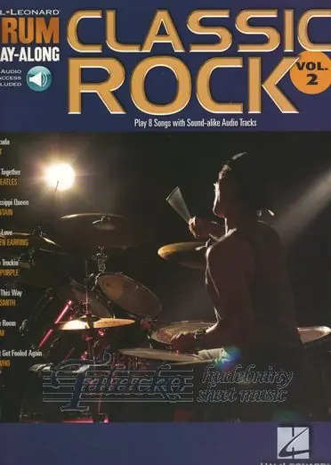 Drum Play-Along Classic Rock (Book/Online audio) Tovární Cena