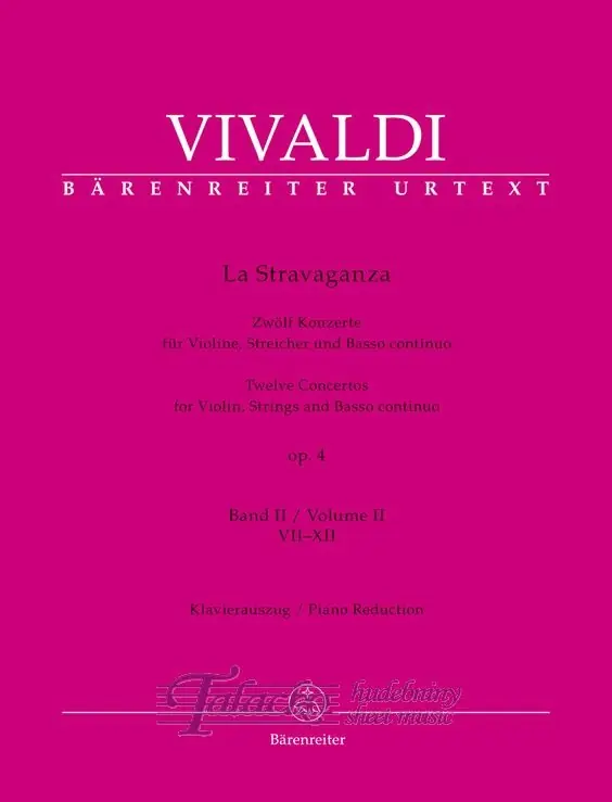 La Stravaganza op. 4, vol.2 Speciální Cena