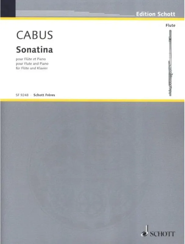 Peter Cabus Sonatina (noty na příčnou flétnu, klavír) Bezpečná Platba