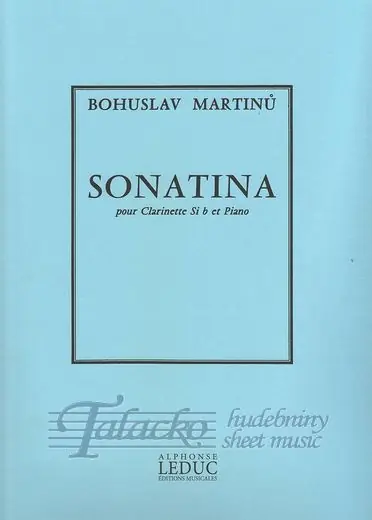 Sonatina pour Clarinette Si b et Piano Vrácení Zdarma