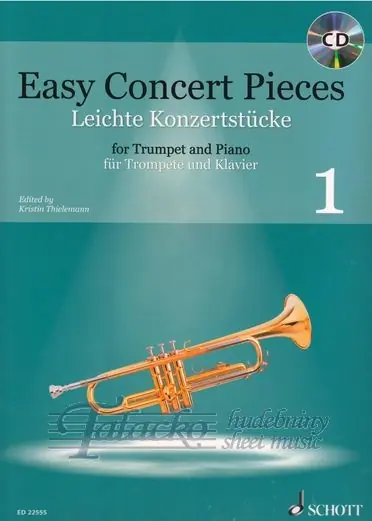 Oblíbený Easy Concert Pieces for Trumpet and Piano 1 + CD