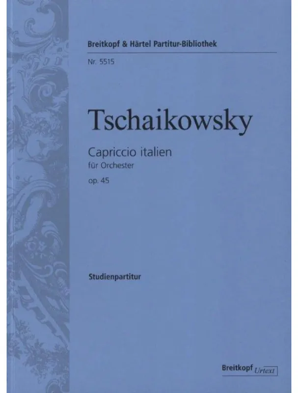 Petr Iljič Čajkovskij Capriccio italien op. 45 (noty, partitura) Levný