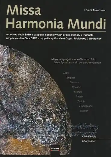 Missa Harmonia Mundi (chorpartitur) Horká Nabídka