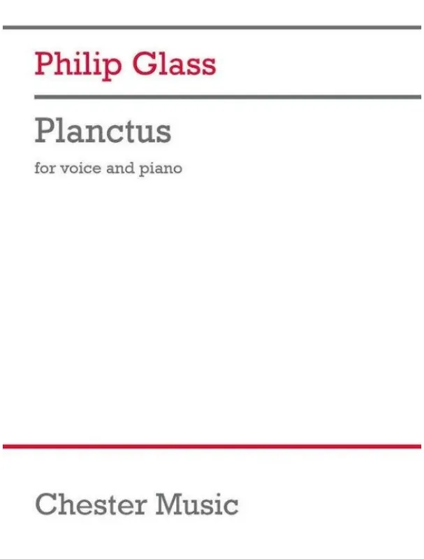 Výhodná Nabídka Philip Glass Planctus (noty na klavír, zpěv)