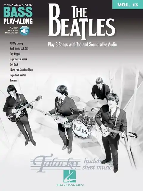Bass Play-along Volume 13 The Beatles (Book/Online audio) Tovární Cena