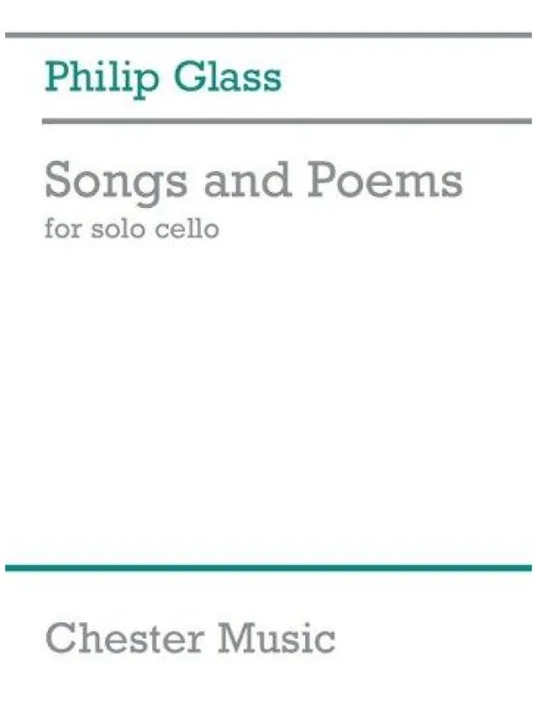 Koupit Online Philip Glass Songs And Poems For Solo Cello (noty na violoncello)