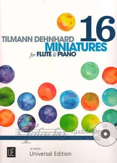 Tovární Cena 16 Miniatures for Flute and Piano + CD