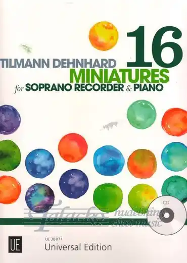 Jen Po Omezenou Doba 16 Miniatures for Flute and Piano + CD