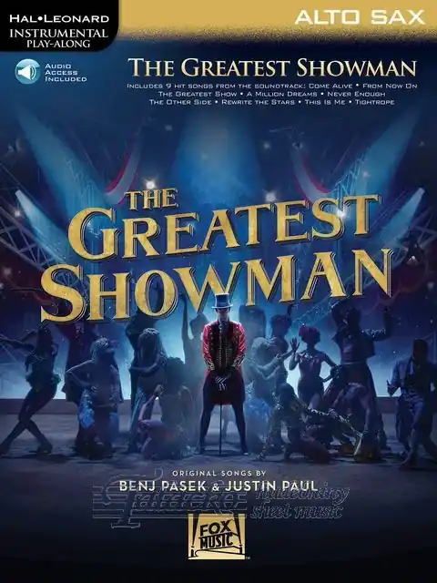 Nová Kolekce Instrumental Play-Along Greatest Showman - Alto Sax (Book/Online Audio)