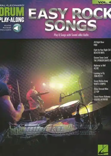 Výprodej Drum Play-Along Easy Rock Songs (Book/Online audio)