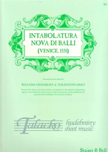 Speciální Cena Intabolatura Nova di Balli (Venice, 1551)