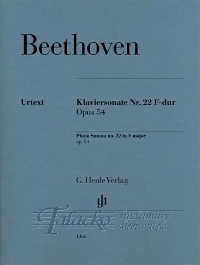 Omezená Nabídka Piano Sonata no. 22 F-dur op. 54