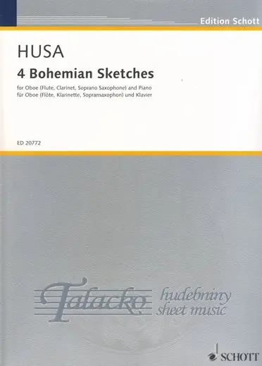 4 Bohemian Sketches for Oboe (Flute, Clarinet, Soprano Saxophone) and Piano Nejlepší Volba